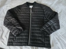 Calvin Klein Men’s Thermal Bomber Jacket Black 2XL Brand New With Tags P2P 24