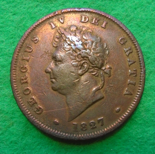George iiii penny 1827 - george,