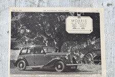 Morris Motors Cowley Oxford Car Big Sixes Model 1936 vintage print advert