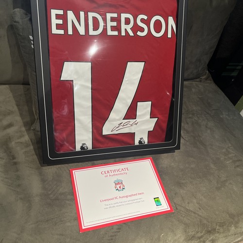 Jordan henderson signed shirt - jordan,