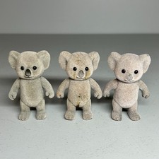 Vintage Sylvanian Families Billabong Family Koala Figures x 3 1994