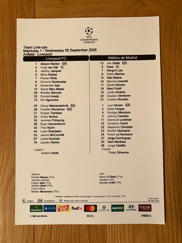 Liverpool season uefa - liverpool, 26-27