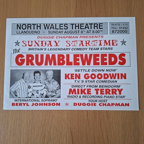 North wales theatre handbill - north,