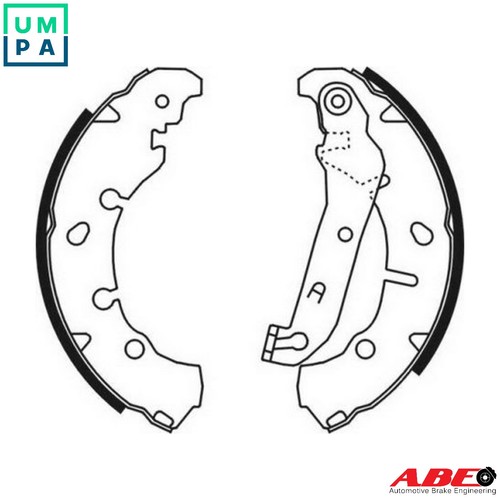 Brake shoe set - brake, for