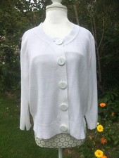 Women's size 18 WHITE cardigan