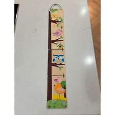 Bigjigs Girls Wooden Height Measuring Chart - Owl Bird Nursery Toddler