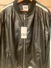 BNWT Zara Faux Leather Bomber