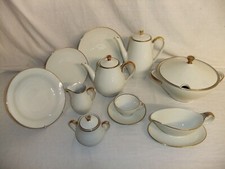 Winterling Marktleuthen Bavaria gold rim mid-century modern tableware,  9A1B #