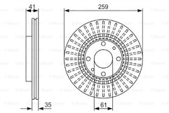Bosch 0986478124 brake - 0986478124,