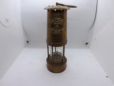 Vintage Brass mining lamp E