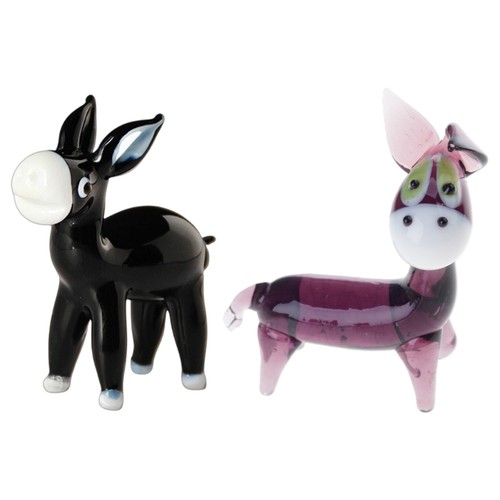 Artisanal glass donkey - glass,