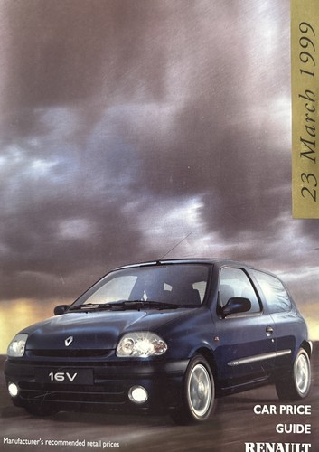 Renault price list - renault, brochure