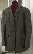 Mears Derby Tweed Riding Jacket Brown-Grey Wool Show Hacking Blazer   Size 44