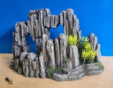Aquarium Ornament Plant Rock Decoration Fish Tank Bowl Stone Arch Cave Mountain