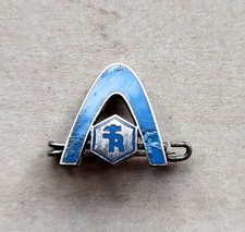 Vintage enamel Rheinstahl Thyssen Krupp TR Industrial brooch pin badge