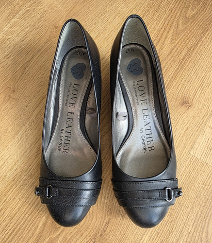 George women black leather - george, women’s