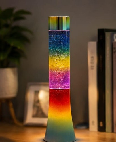 Rainbow glitter lamp led - glitter,