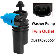 Twin Outlet Front Windscreen Wiper Washer Pump Motor For Mecedes VW Skoda Seat