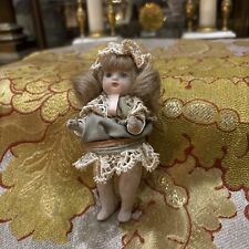 Antique Small Porcelain Doll And Its Clothes 12Cm