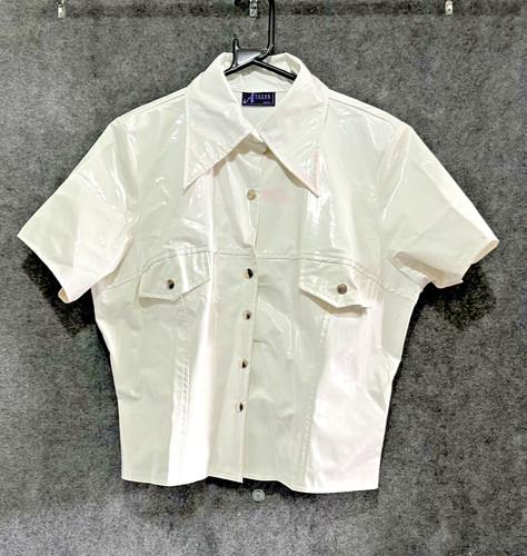 White pvc button - white,