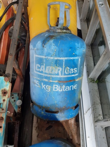 Old used empty calor - empty, gas