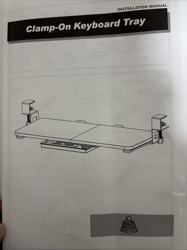 Large under desk - under, tray