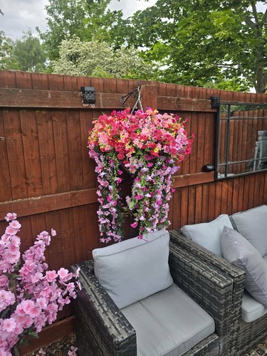 Colourful garden hanging - colourful,
