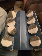Set of 8 ~ Real Stone Bi-Color