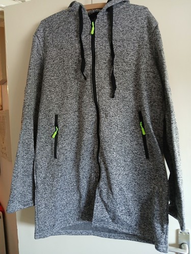 Grey longline marl hoodie size - grey,