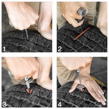 ˇTire Repair Kit Tubeless Tyre Puncture Plug Repairing Tool For Tractors Lawn