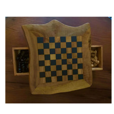 Contemporary wooden chess set - chess,
