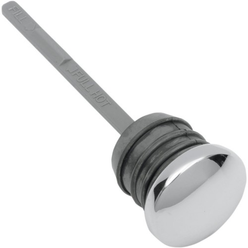 Chrome oil tank bung with - chrome,