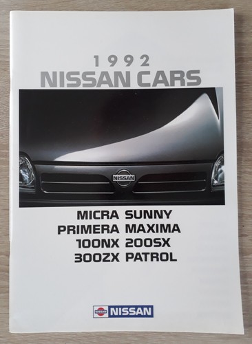 Nissan range brochure 1992 - brochure,