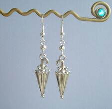 Fun Rainy Day Umbrella Dangly Earrings - Mary Poppins Fancy Dress Wet Weather