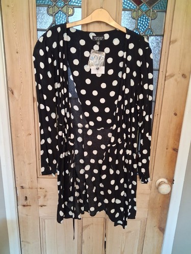 Polkadot wrap around topshop - polkadot,
