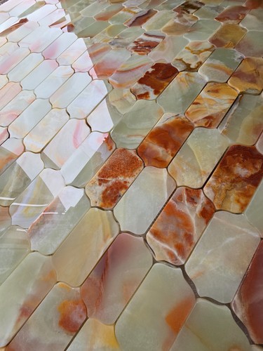 Oval mosaic wall - oval,