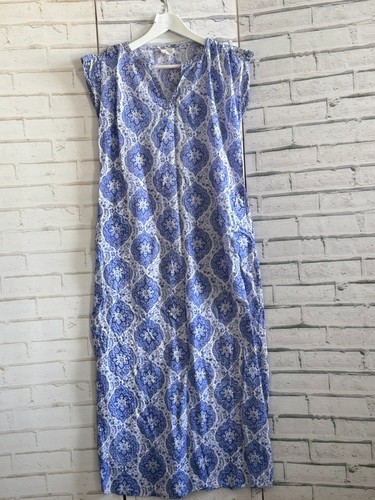 Anokhi maxi dress kaftan blue - maxi,
