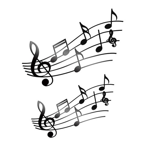 Musical note wall - musical,
