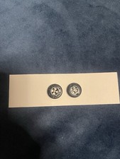 Stone Island x10 Black Gloss Replacement Buttons