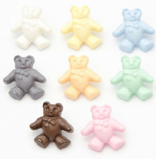 Novelty buttons Teddy Bear 16mm shank baby / In 6 Colours - Craft - Cardigan