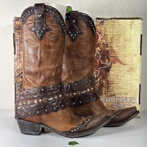 Old gringo studded western - gringo,