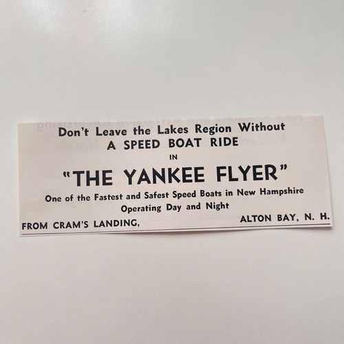 The yankee flyer speed boat - flyer,