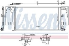 Nissens Condenser for Audi RS4 Avant Quattro DECA 2.9 October 2017 to Present 