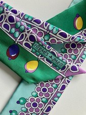 Hermes Twilly Silk Scarf Never Worn Authentic In Box