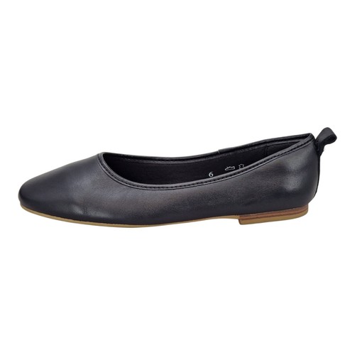 Leather flat ballet - m&s,