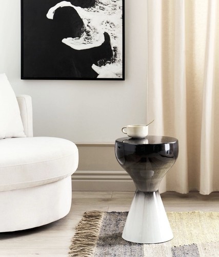 Beliani metal side table - beliani,