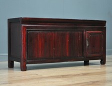 Attractive Vintage Oriental Ottoman Storage Trunk Bench Blanket Toy Box