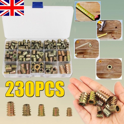 230pcs threaded hex - threaded,
