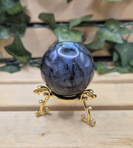 Stunning labradorite sphere - labradorite,