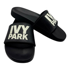 Ivy Park X Adidas Sliders Foam Sole Black White Women’s UK Size 4 Slip On Shoes